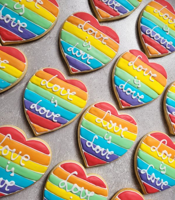 Pride Hearts – Personalised Cookies